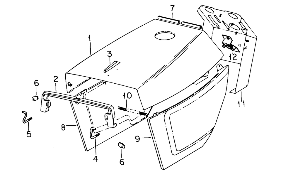 Hood Diagram and Parts List for 1914 145986100-145986399-146986100-146986399 Cub Cadet Lawn Tractor